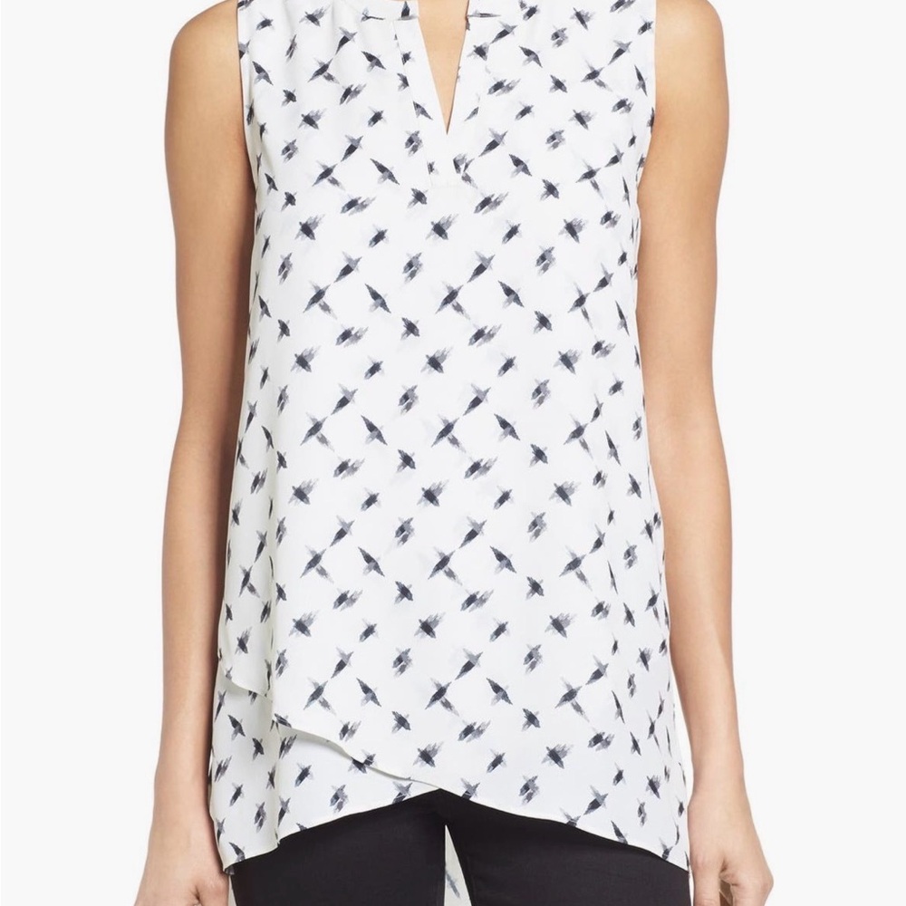 Pleione Sleeveless Asymmetrical Tunic EUC